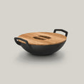 Load image into Gallery viewer, The Takumi Wok Set by Ironclad Co. Handcrafted 31cm Cast Iron Wok
